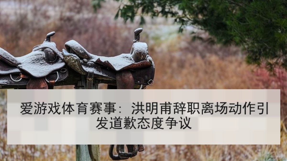 爱游戏体育赛事: 洪明甫辞职离场动作引发道歉态度争议